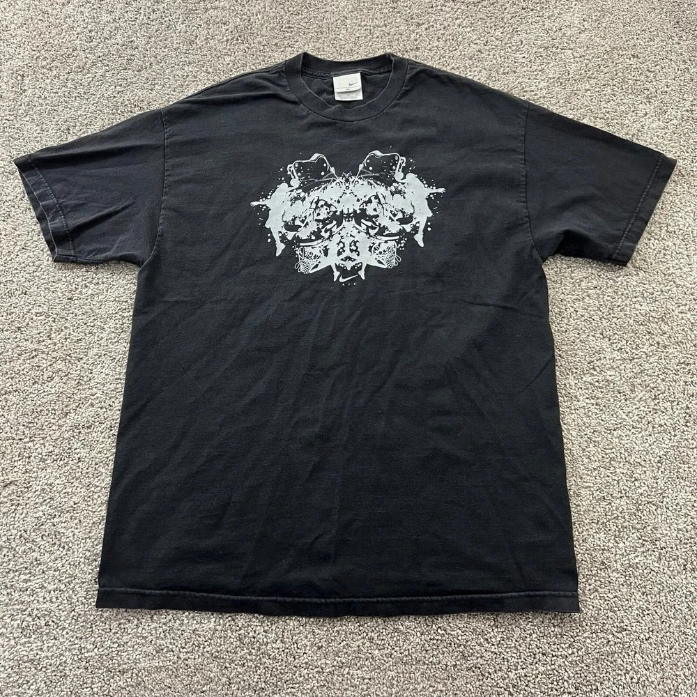 Vintage 2000s Y2K Nike Air Basketball T Shirt Mens XL Rorschach Jordan‎ Sneaker